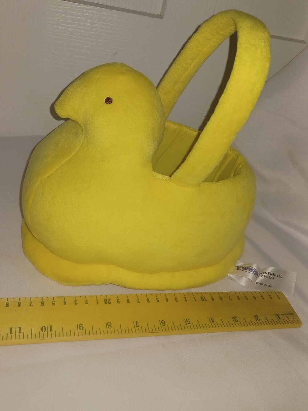 Yellow Plush Chick Basket - Basket Only